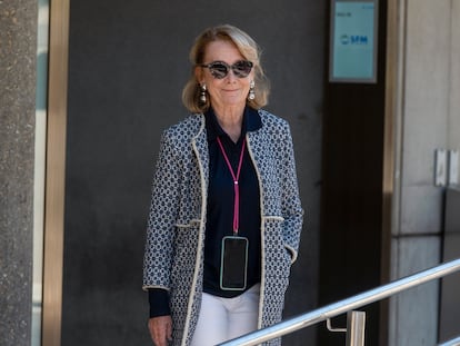 Esperanza Aguirre, expresidenta de la Comunidad de Madrid, el pasado abril.