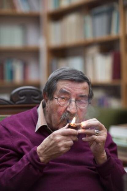 Günter Grass, en su casa el pasado 21 de marzo