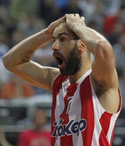 Spanoulis, durante la Euroliga.