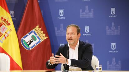 Mariano Fuentes, durante una rueda de prensa posterior a la Junta de Gobierno del Ayuntamiento de Madrid, el 21 de octubre de 2021.