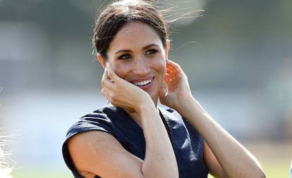 Meghan Markle, duquesa de Sussex, en un partido de polo, el pasado 26 de julio.