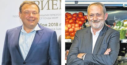 Mijail Fridman, primer accionista de Letterone y Dia, y Borja de la Cierva, consejero delegado del grupo de supermercados.