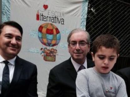 Eduardo Cunha no lançamento de cartilha da Campanha Nacional de Conscientização do Autismo no Paraná, nesta sexta-feira.