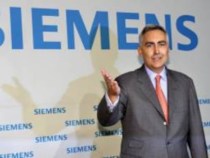 Fotografía de archivo que muestra al consejero delegado de Siemens, Peter Löscher, en Múnich (Alemania).