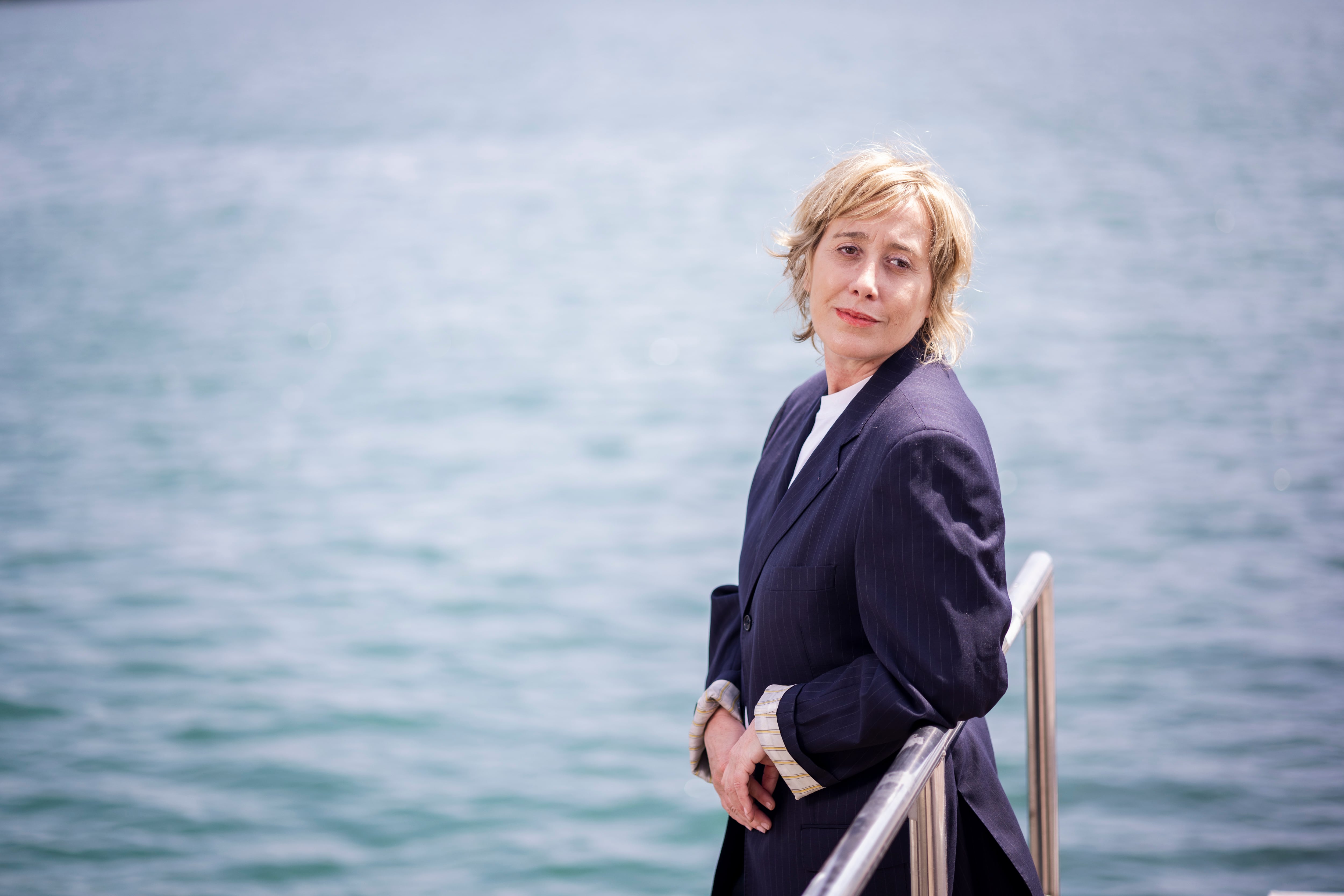 Marta Coca, ayer, en el Puerto de Barcelona. 