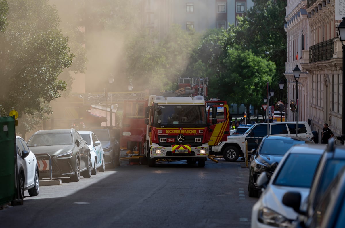 Un incendio en un restaurante de Madrid deja dos heridos graves