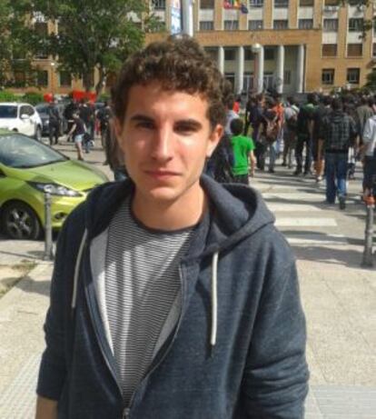 Gonzalo Martín (21 años), alumno de Arquitectura.