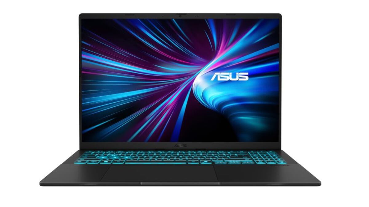 Portátil Asus V16 Intel Core 7 con 512 GB de capacidad.