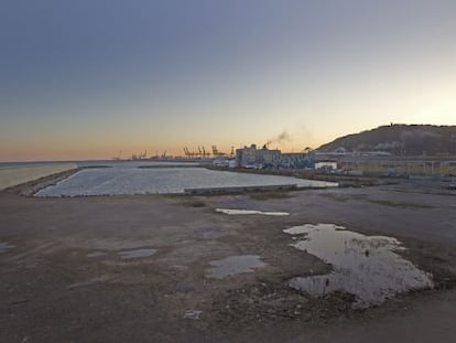 Espacio destinado a albergar la nueva marina del Puerto de Barcelona.