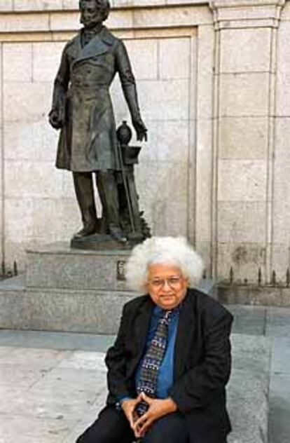 Lord Desai, ayer en Madrid.