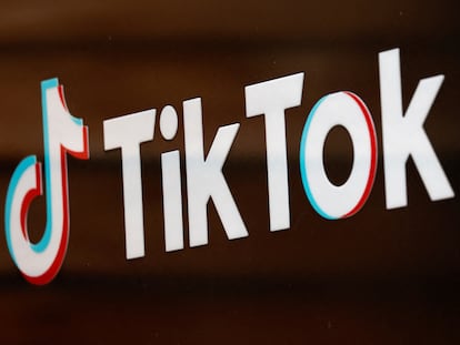 The TikTok logo is pictured outside the company's U.S. head office in Culver City, California, U.S.,  September 15, 2020.