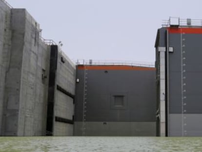 Dos nuevas esclusas de la ampliaci&oacute;n del canal de Panam&aacute;