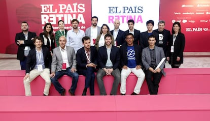 Representantes de las quince &#039;startups&#039; presentes en EL PA&Iacute;S RETINA.