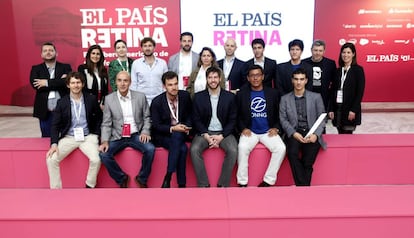 Representantes de las quince 'startups' presentes en EL PAÍS RETINA.