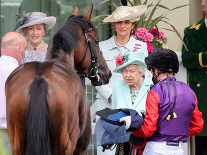 La reina Isabel II, en el hipódromo de Ascot, en junio de 2021.