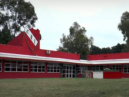 Alojamento das equipes de base do Independiente.