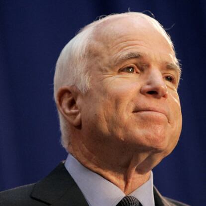El aspirante republicano John McCain en Ohio