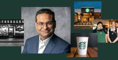 Laxman Narasimhan, nuevo CEO de Starbucks. 