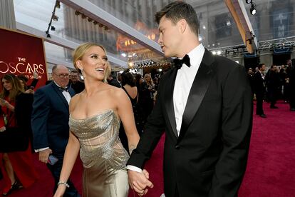 Colin Jost es el tercer marido de Scarlett Johansson.