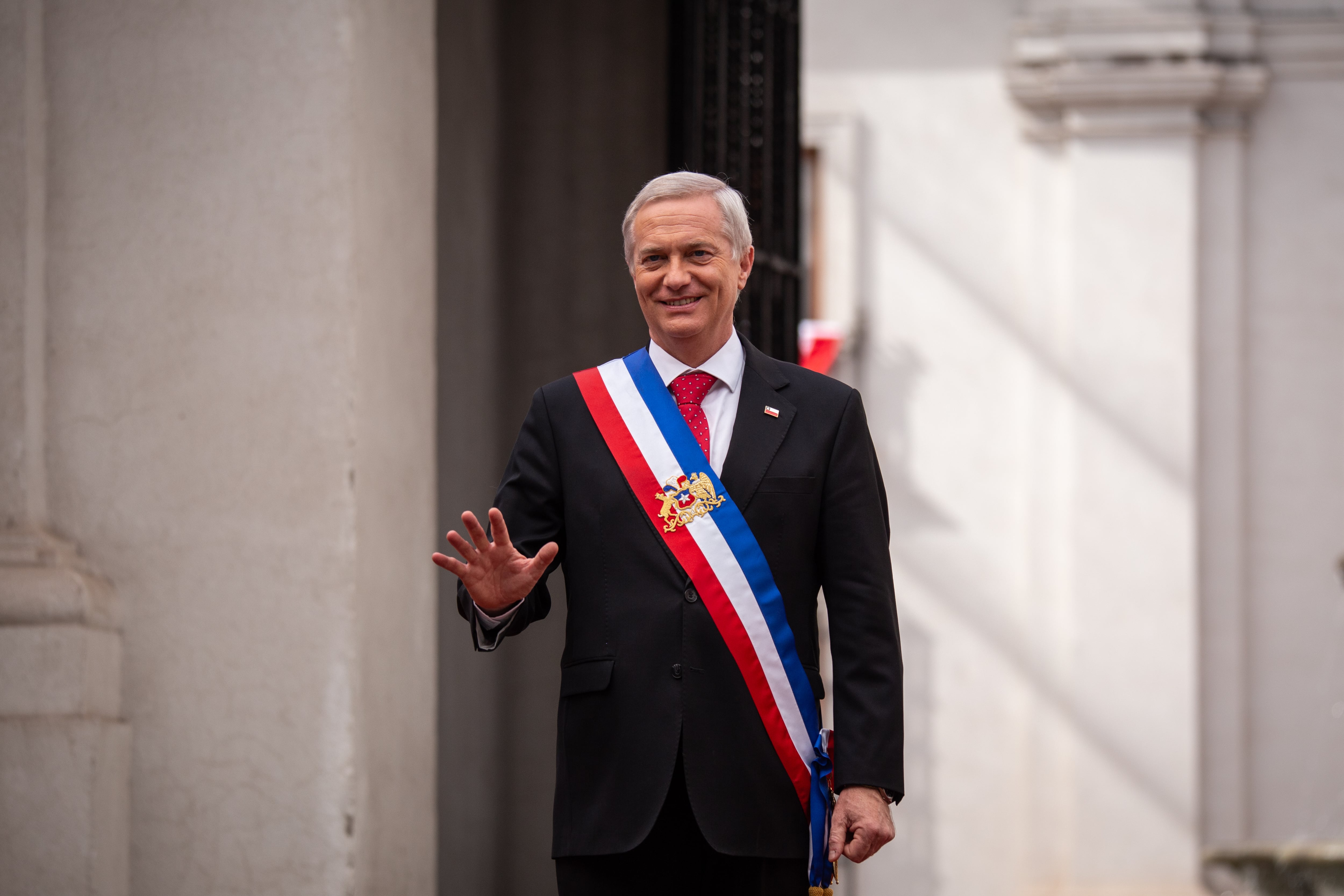 José Antonio Kast en el Palacio de La Moneda, el 12 de marzo.
