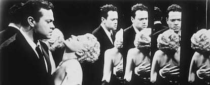 Orson Welles y Rita Hayworth, en un fotograma de <i>La dama de Shanghai.</i>