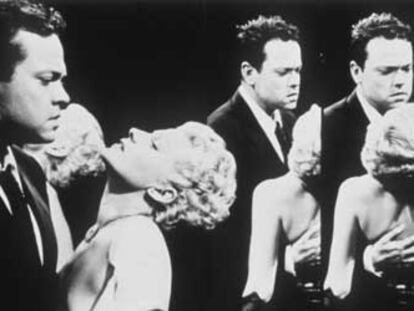 Orson Welles y Rita Hayworth, en un fotograma de <i>La dama de Shanghai.</i>