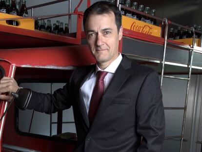 Juan Ignacio Elizande, director general de Coca Cola Iberia en su sede de Madrid. 