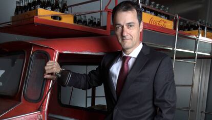 Juan Ignacio Elizande, director general de Coca Cola Iberia en su sede de Madrid.
