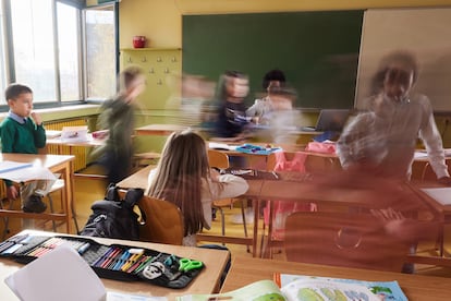 Estudiantes de escuela primaria.