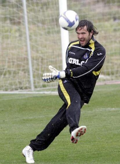 Stojkovic, en un entrenamiento.