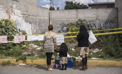 Lugar donde fueron hallados restos de víctimas del Monstruo de Ecatepec.