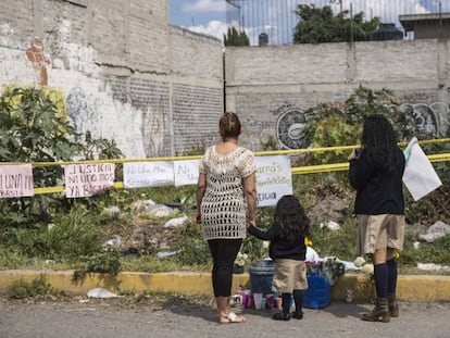 Lugar donde fueron hallados restos de víctimas del Monstruo de Ecatepec.