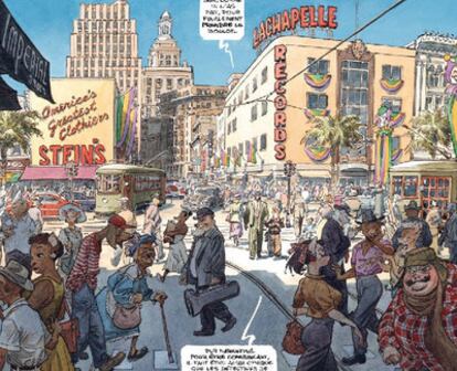 Viñeta del nuevo álbum de <i>Blacksad</i>.