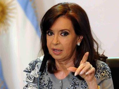 Cristina Fernández de Kirchner, presidenta de Argentina.