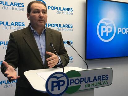 El portavoz del PP en el Ayuntamiento de Aljaraque, David Toscano.
