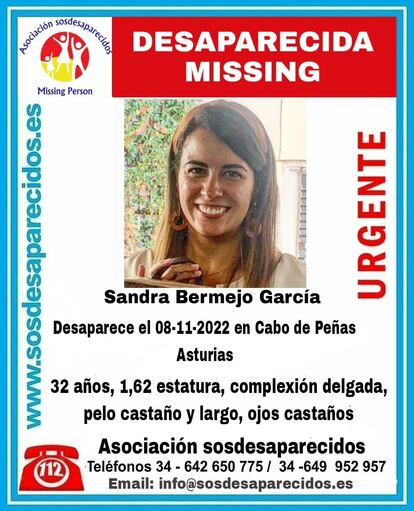 Sandra Bermejo desaparecida Asturias
