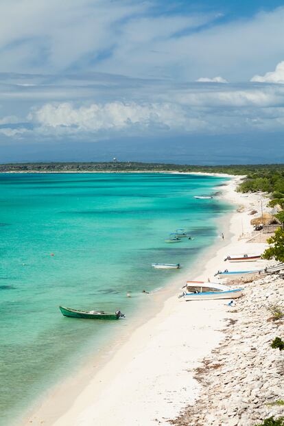 Una de las playas de la costa de Pedernales, al sur de la República Dominicana.