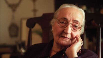 Martha Frayde, disidente cubana, fotografiada en su casa de Madrid en 1999.