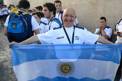 Un jugador del equipo Pumpas XV de Argentina.