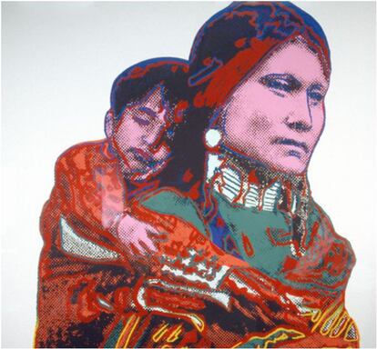 'Madre e Hijo' (1986), de Andy Warhol. (Grabado sobre papel, PA 4/50; 91x91 cm). El artista en esta ocasión, se decantó por una imagen popular y no por un icono pop para realizar una de sus pinturas más características.