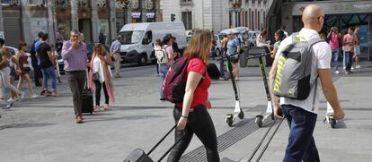 Turistas en Madrid