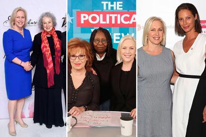 Se codea con mujeres influyentes: la escritora Margaret Atwood; Joy Behar y Whoopi Goldberg, que la han entrevistado en varias ocasiones en su matinal ‘The View’ de la cadena ABC, o la modelo y activista Christy Turlington.