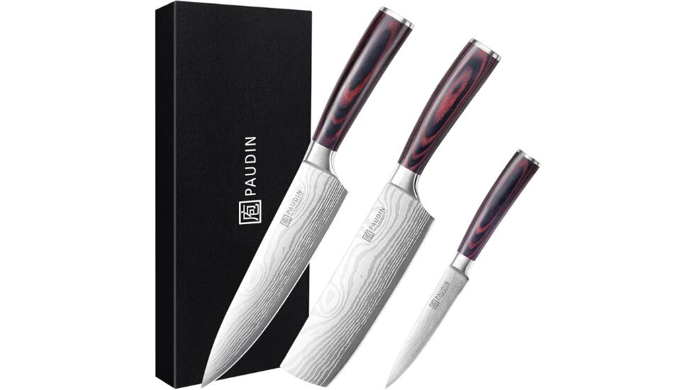 Juego de cuchillos de cocina profesionales Paudin.