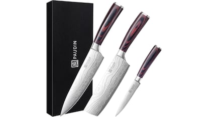 Juego de cuchillos de cocina profesionales Paudin.