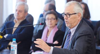 El ex interventor general Manuel Gómez, este lunes en el juicio.