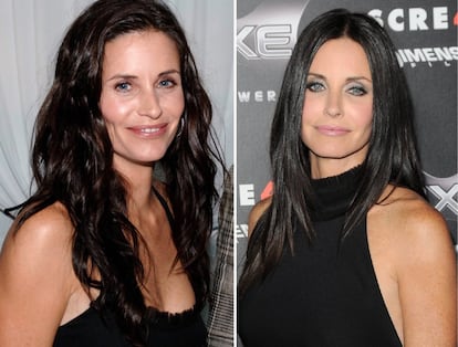 La actriz Courteney Cox ha hablado abiertamente sobre la presión de la fama y su experiencia con las cirugías estéticas.  "Para una mujer en esta industria... el hecho de envejecer no es fácil. Pero he aprendido la lección", afirmó en Running Wild With Bear Grylls. "En ocasiones tratas de luchar contra el paso del tiempo y perseguir la juventud. Lo intentas pero un día ves una foto tuya y piensas 'Oh, Dios, estoy horrible'. He hecho cosas de las que me arrepiento", confesó. 