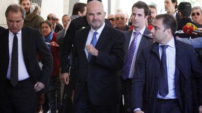Manuel Chaves, a su llegada a los juzgados de Sevilla el pasado marzo.