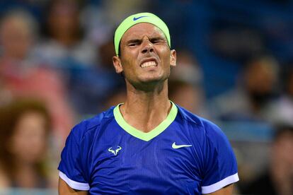 Rafa Nadal, durante el torneo Citi Open en Washington.