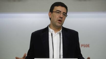 Mario Jiménez, portavoz de la gestora del PSOE.