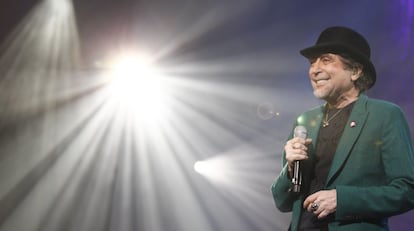 Joaquín Sabina, durante un concierto en Madrid.